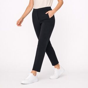 Lululemon On The Move Pant Black Women's 12 Stretch Travel Work 28" Inseam NEW